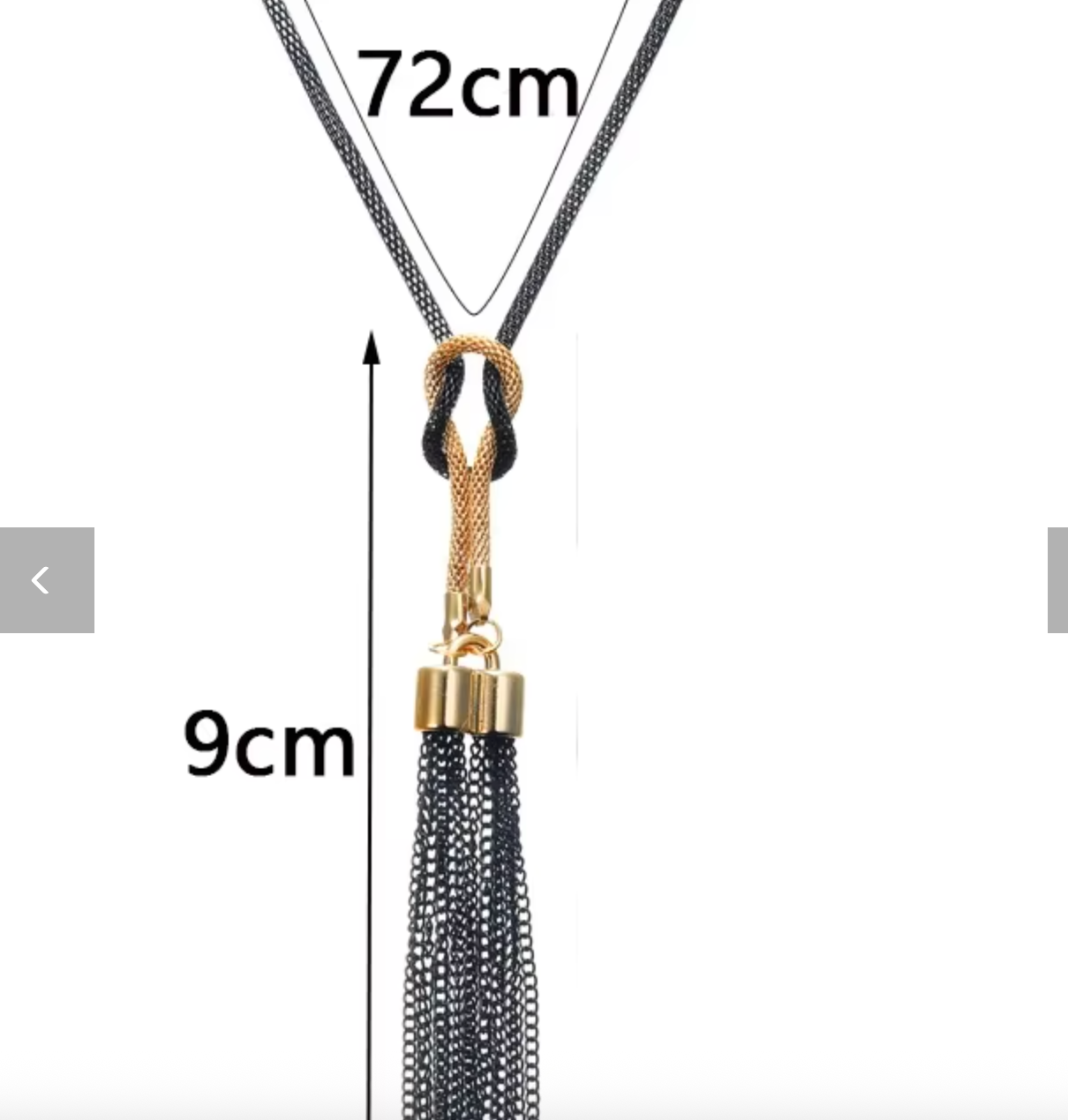 Elegant Geometric Tassel Pendant Necklace